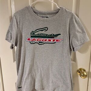Lacoste Gray T-Shirt with Logo